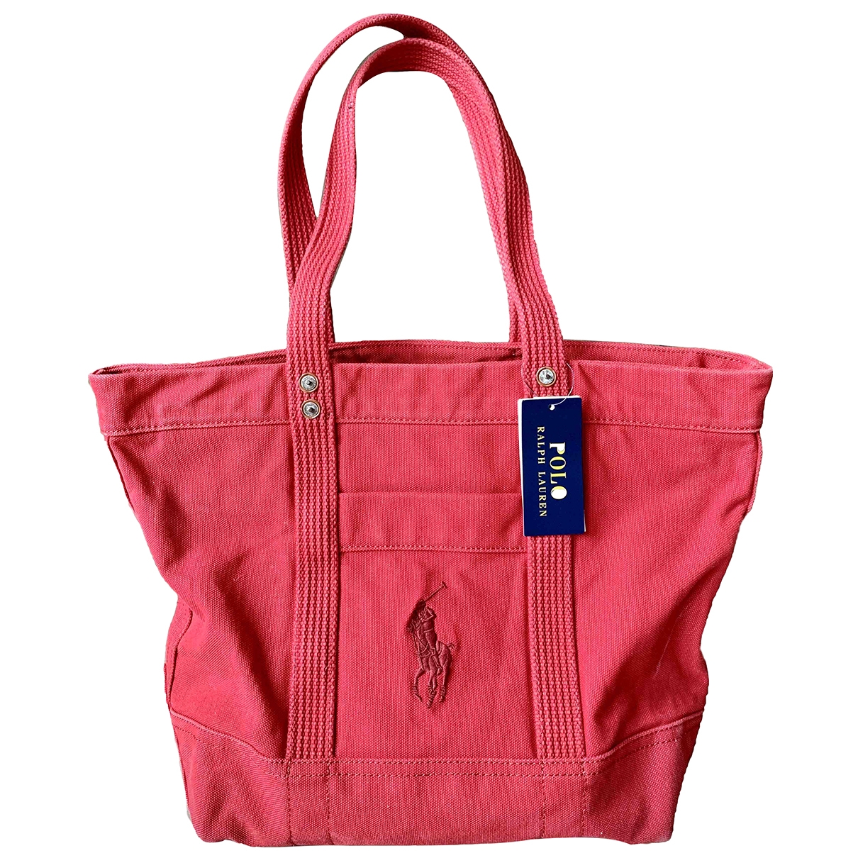 Tote Polo Ralph Lauren Red in Cotton 